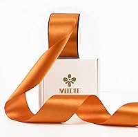 Vista 127 de MEEDEE - Cinta de satén blanca de 2 pulgadas, cinta blanca de lujo de doble cara de 25 yardas, cintas de seda para envoltorios de regalo