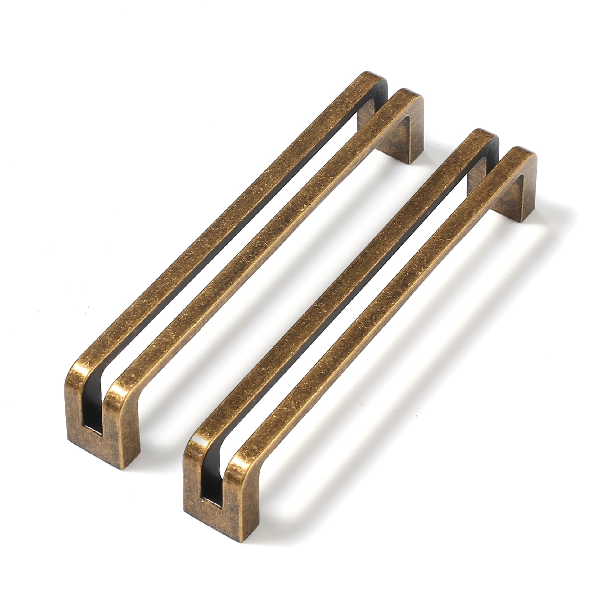 Antique Brass zinc Alloy Cabinet pulls,Vintage Retro 5 Inch （128mm） Hole Center Cabinet Handles for Drawer,Cupboard, Wardrobe,Dresser - 6 Pack