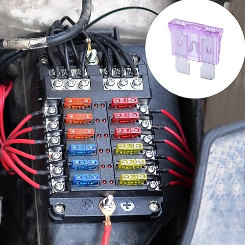 Miniatura 8 de 500 fusibles estándar de 35 A para automóvil, fusibles automotrices de 35 amperios (ATOAPRATS), fusible de hoja de 32 V (1224 V) para RVcamiónSUV