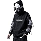 Streetwear Techwear Hoodie Tactical Mens Black Urban Hip Hop Japanese Sweatshirt