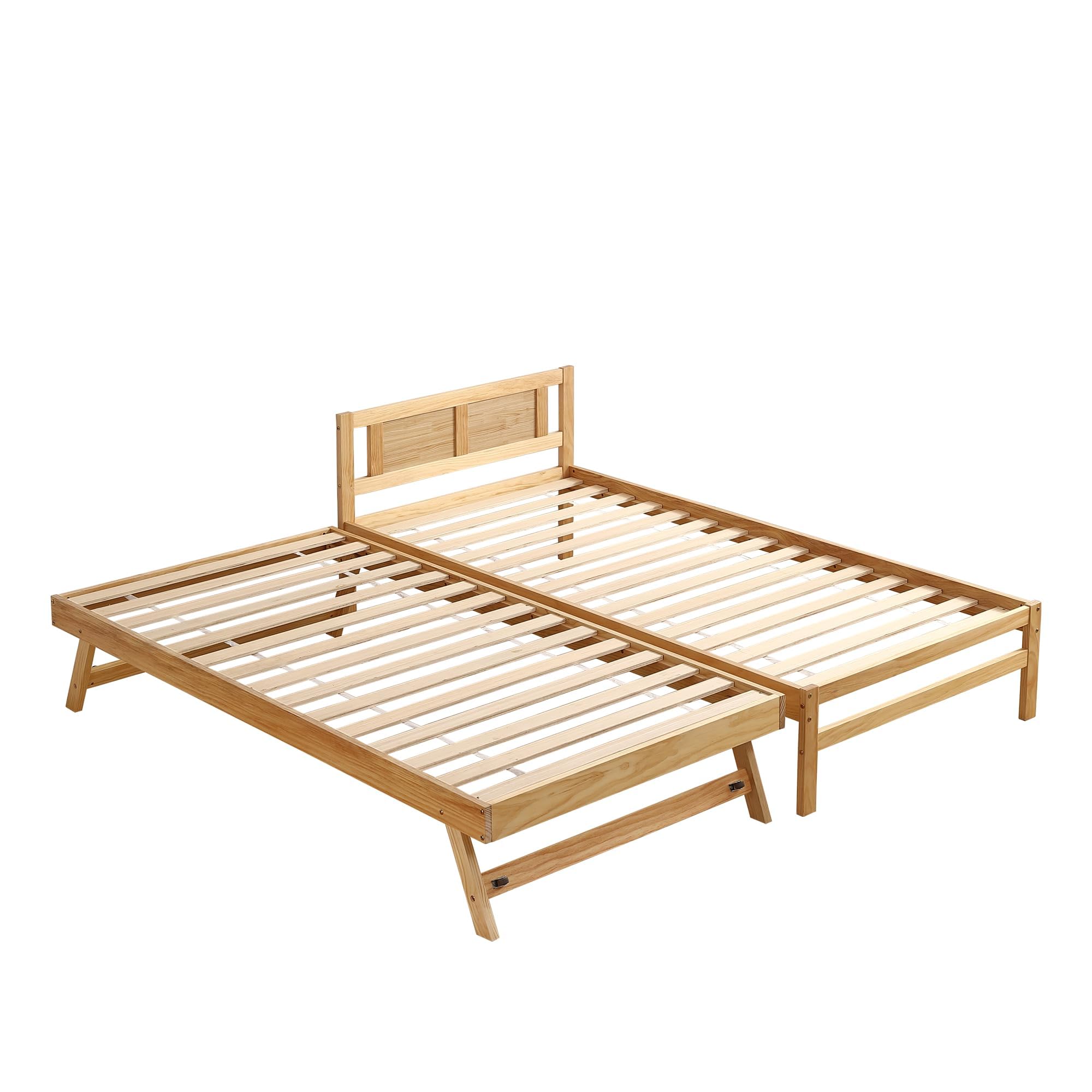 Amazon｜STPZHXC 親子ベッド ウッドベッド シングルベッド ディベッド