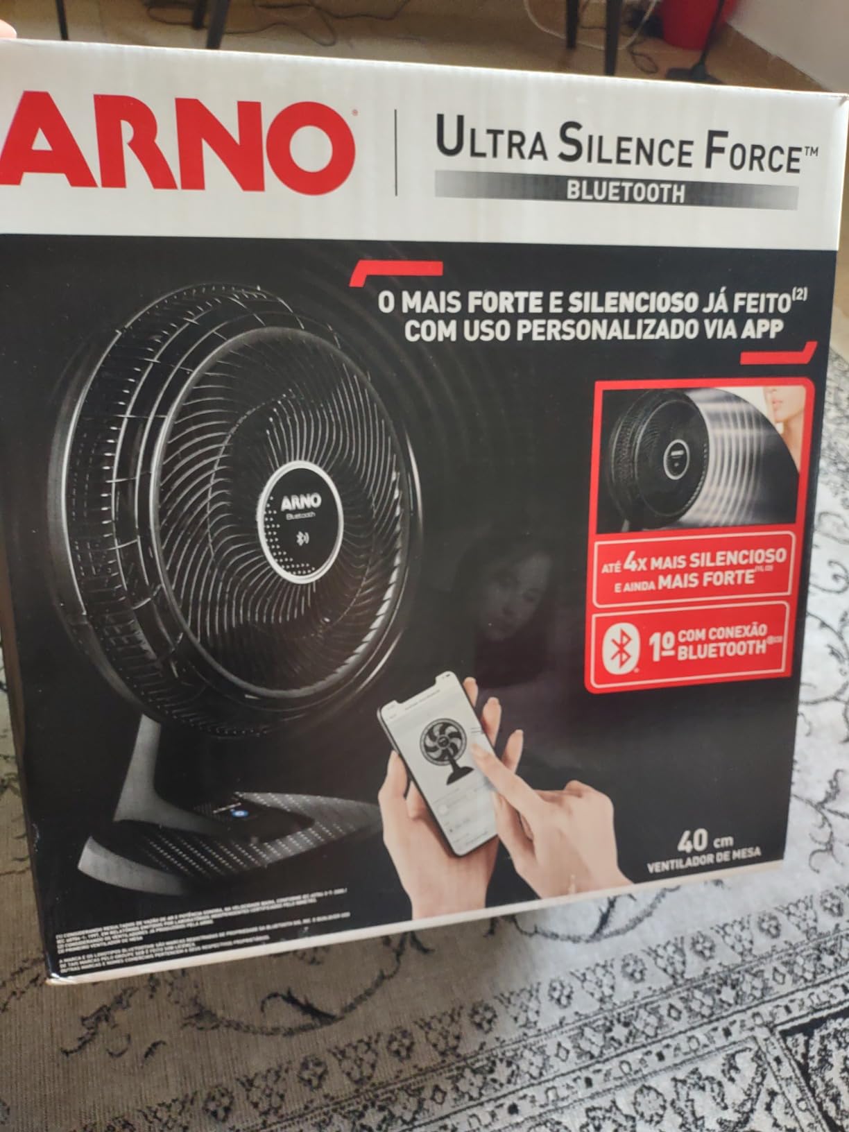 Ventilador de Mesa Arno Ultra Silence Force Desmontável Bluetooth VDBT ...
