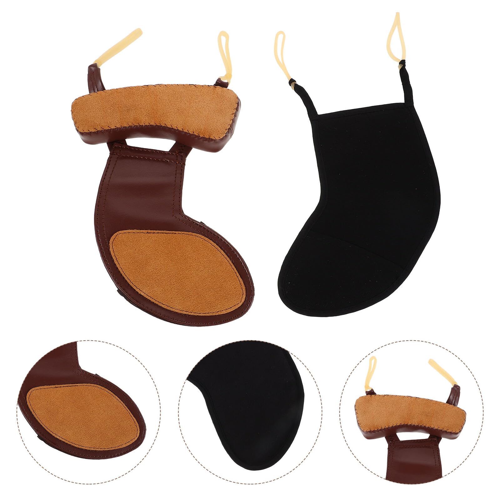 Alasum 2 Almohadillas para Mentonera y Hombrera de Violín 3/4-4/4 Protectores de Algodón y Piel de Oveja Accesorios Ergonómicos Transpirables para Soporte Cómodo Práctica y Conciertos