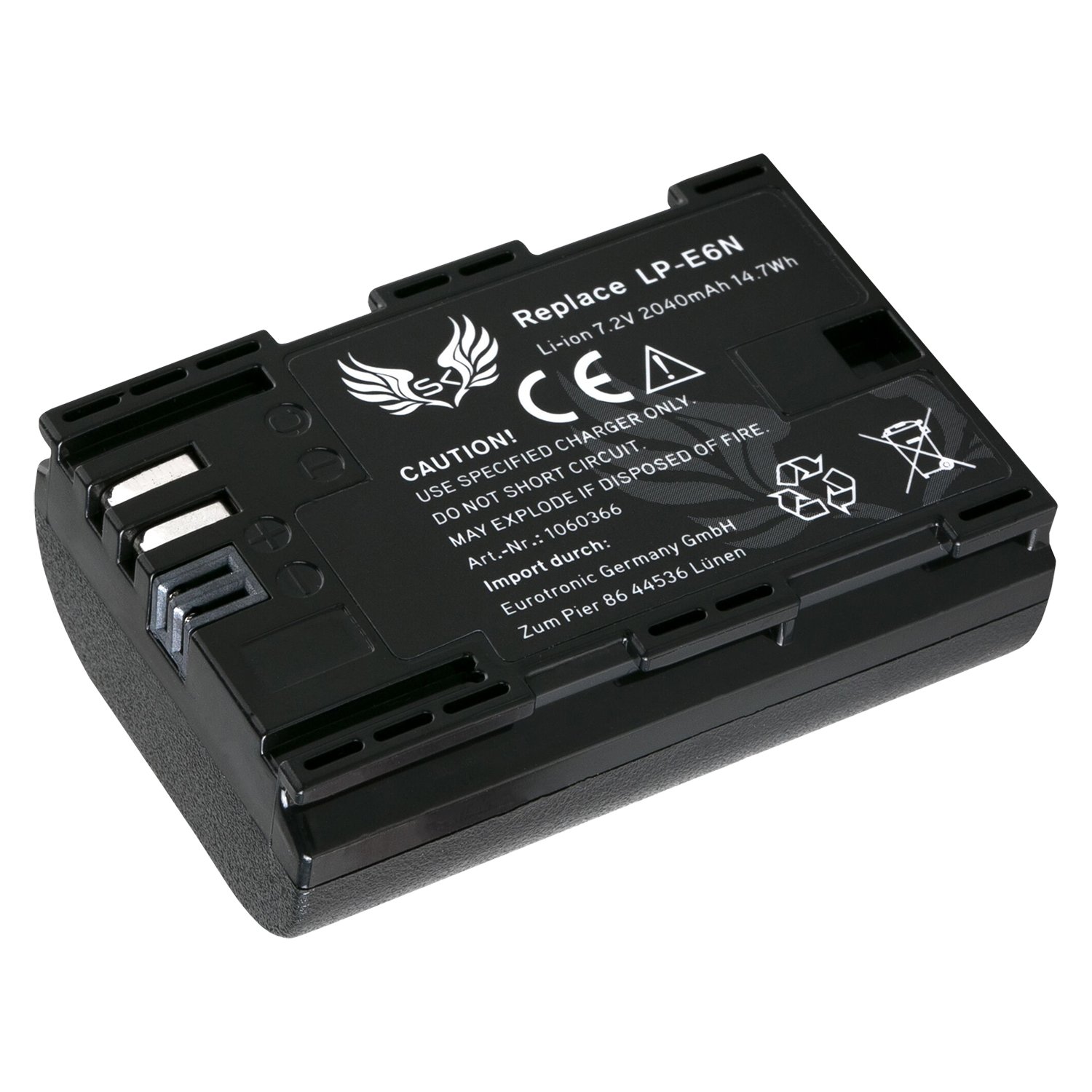 Blumax Premium Camera Vervangende Batterij voor Canon LP-E6 met 2000mAh 7.2V 14.4Wh Compatibel met Canon EOS 5d 7d 60d 60Da 6d 70d 7d Mark II 5D Mark II III Batterij