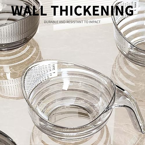 Miniatura 7 de Cesta de drenaje multifuncional, embudo de drenaje de frutas y verduras, cuenco de limpieza con contenedor de colador, suministros de cocina y