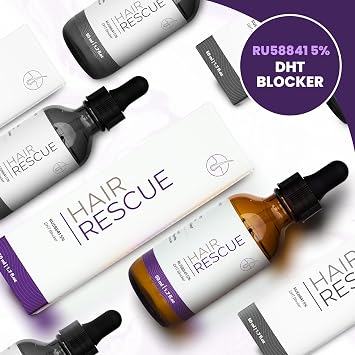 RU58841 5% (50 ML) Hair Rescue - Men's Hair Growth Serum - Hair shedding prevention - 45 day supply