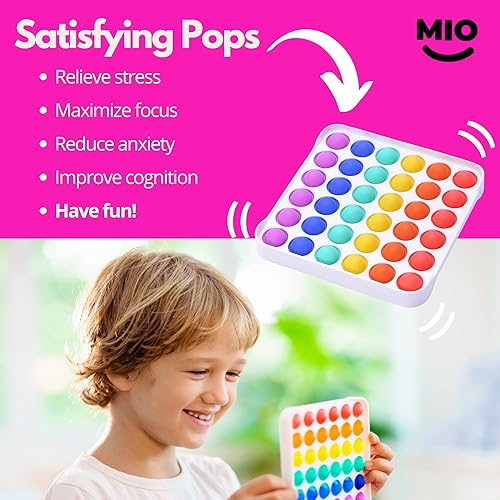 Miniatura 3 de Juguete sensorial antiestrés para presionar y reventar, alivia el estrés y la ansiedad, aumenta la concentración y la atención, para adultos y