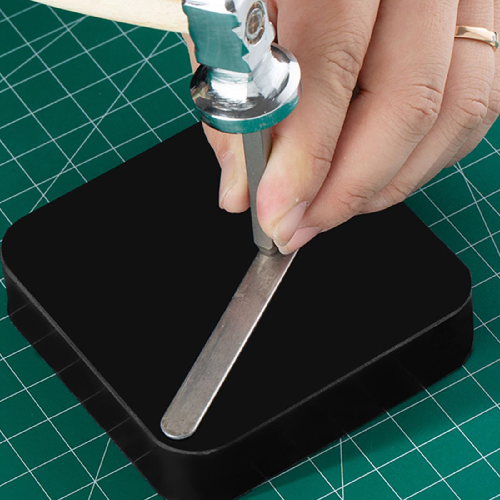 Gummiblock, Schmuckherstellung, Werkzeug, Schmuckherstellung, Block, Metall, Stempel, Hammer, Gummi-Polsterung