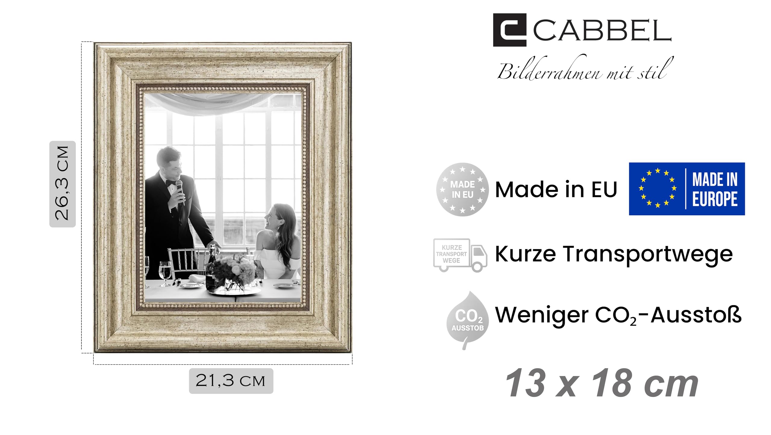 Cornice in plastica ART resistente alle intemperie 20x25 cm | argento | Vetro standard (2 mm) | Scopri il portafoto che fa per te Cornice in plastica ART resistente alle intemperie 20x25 cm | argento | Vetro standard (2 mm) | Scopri il portafoto che fa per te