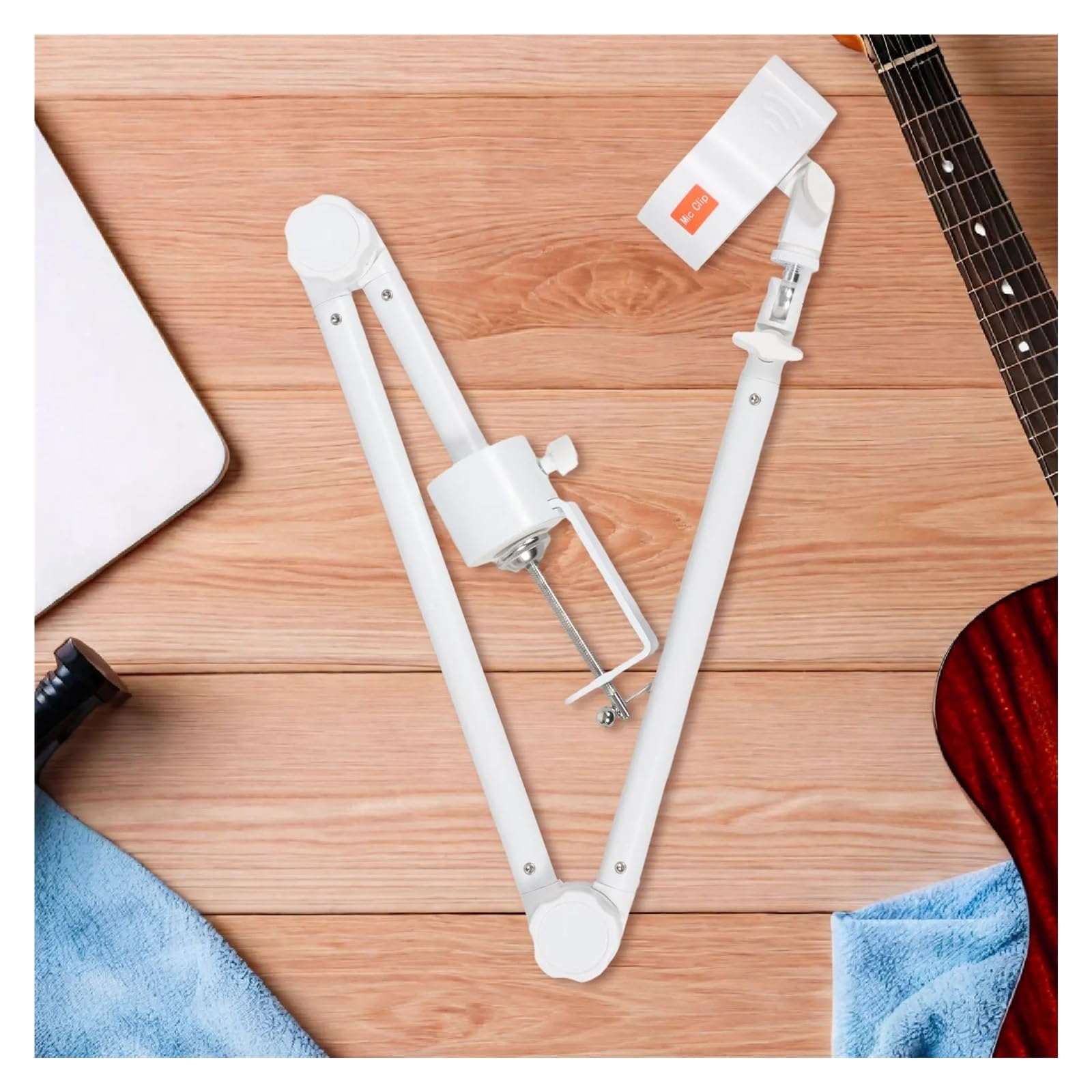 Morsetto For Braccio Con Asta For Microfono, Compatibile Con Microfono