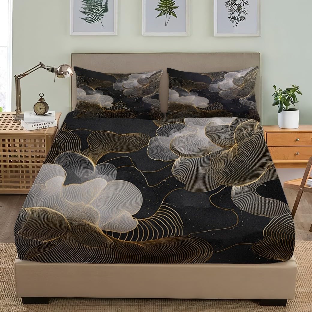 Matrimoniali Lenzuolo Sotto con Angoli 180x200x30cm Grigio Scuro