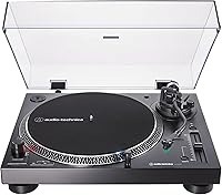 Audio-Technica AT-LP120XUSB-BK Direct-Drive Turntable with USB: Fully Manual Hi-Fi Vinyl Player, 33/45/78 RPM, Digital Converter, Black