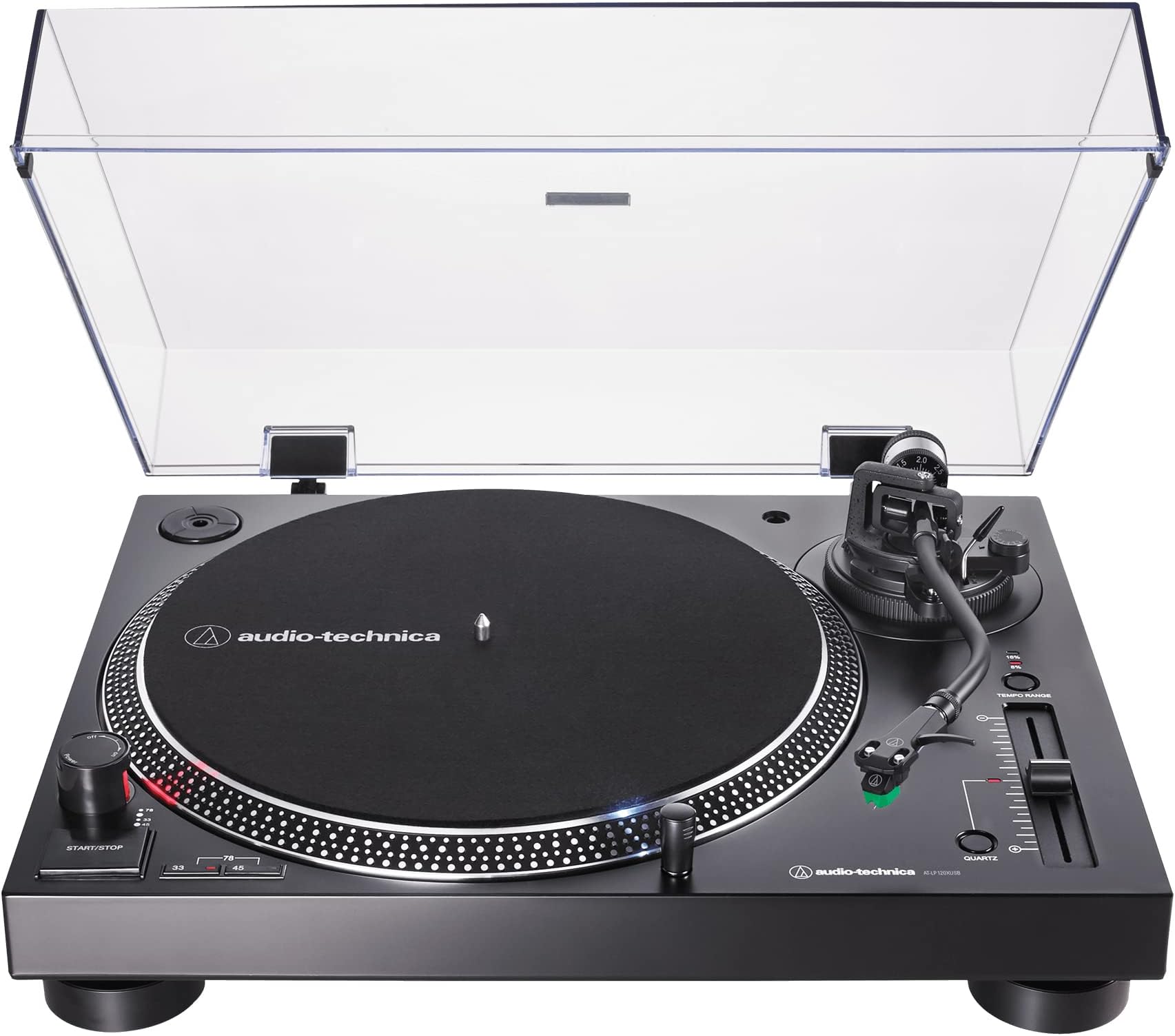 Audio Technica AT-LP120XUSB-BK USB Turntable -Direct Drive - Fully Manual - USB (Black)