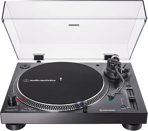 Audio-Technica AT-LP120XUSB-BK Direct-Drive Turntable (Analog & USB), Fully Manu