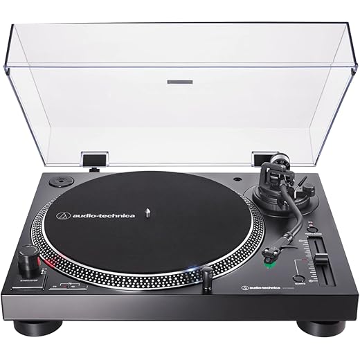 Audio-Technica AT-LP120XUSB Turntable Record Player with USB | DJ Setup & Home Audio Compatible | Vinyl Player with Direct Drive Motor and Phono Preamp