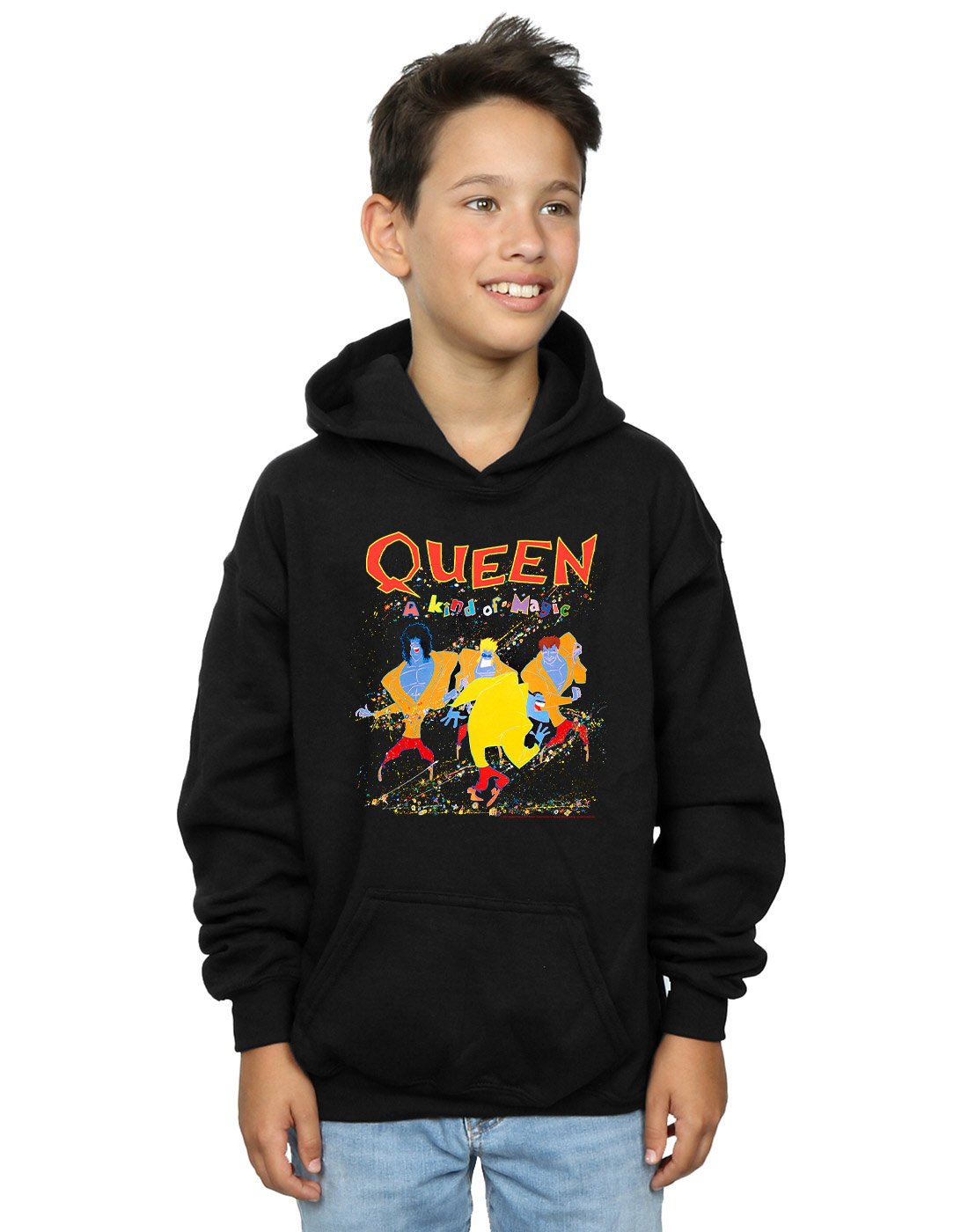 Absolute Cult Queen Boys A Kind Of Magic Hoodie Black 9-11 Years