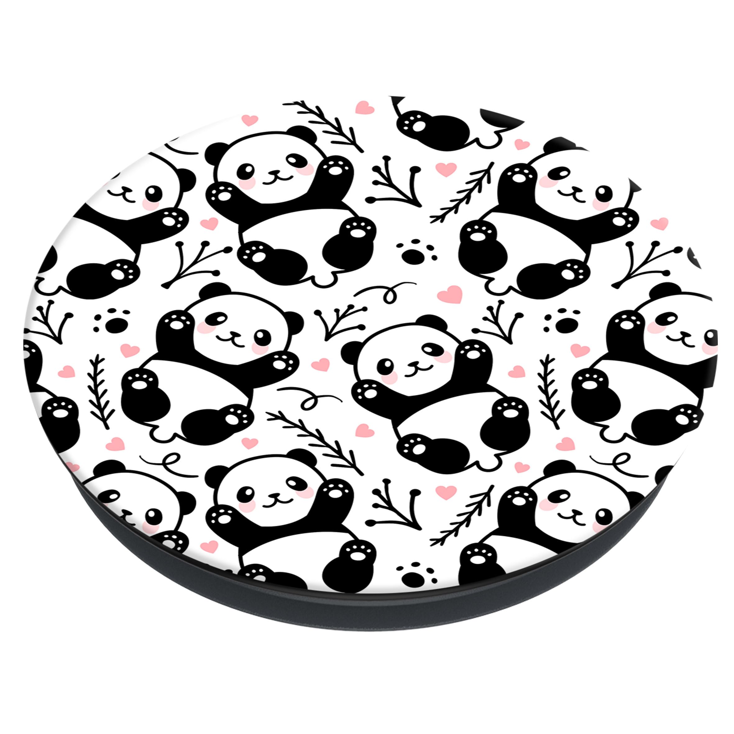 PopSockets | PopGrip | Supporto estraibile e maniglia per smartphone e tablet | Supporto per dita Basic Panda Boom