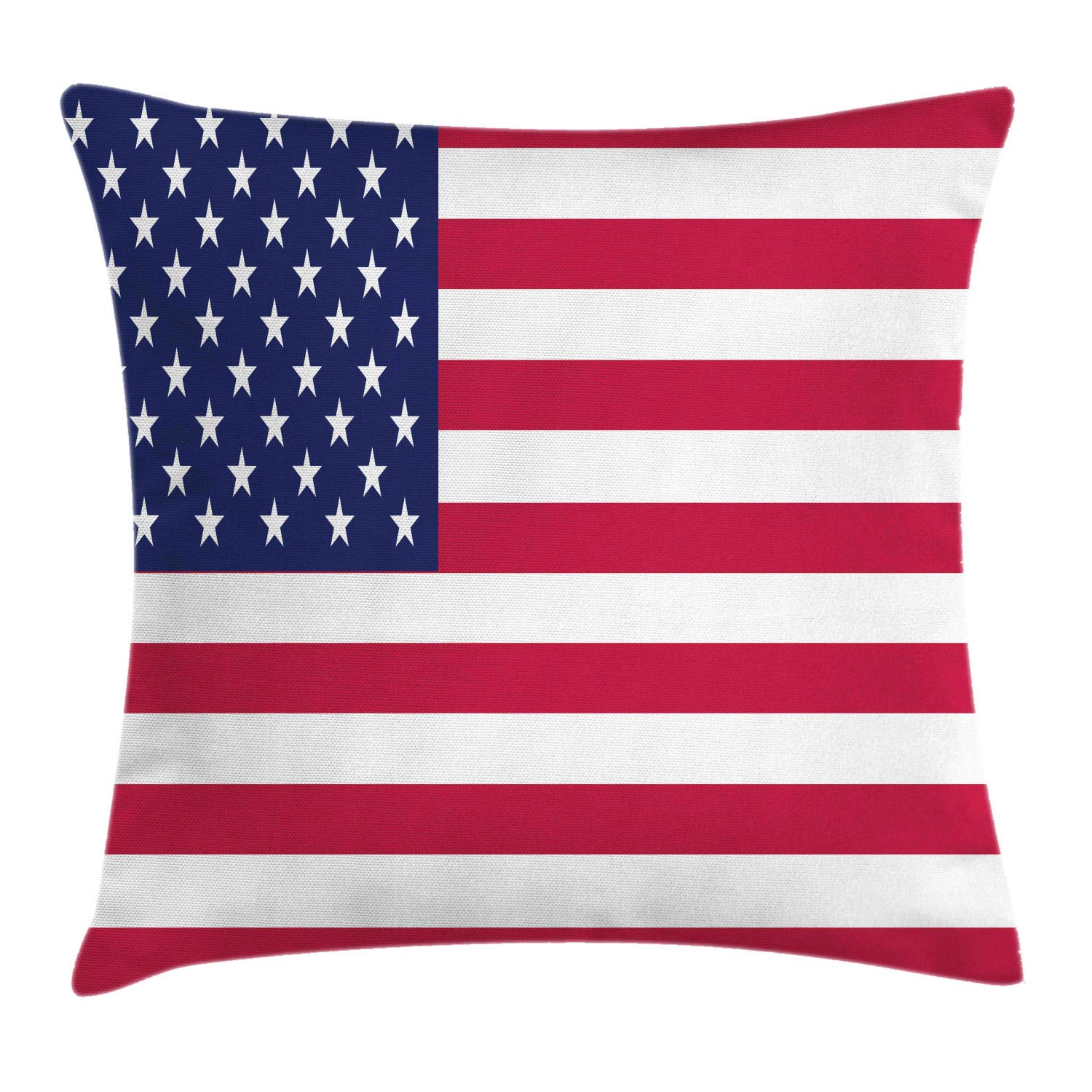ABAKUHAUS Bandiera Americana Federe Cuscini Set di 4, 4