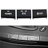 3Pcs Center Console Switch Button Caps for BMW E90 E92 E93 M3 2005-2012 Replace 61317841136 Interior Control Panel Button Cover