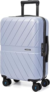 Carry On Luggage 22x14x9 Airline Approved, 20 Inch Lightweight Carry On Suitcase, Hard Shell Luggage with Spinner Wheels, 20 Inch Rolling Suitcases, Purple