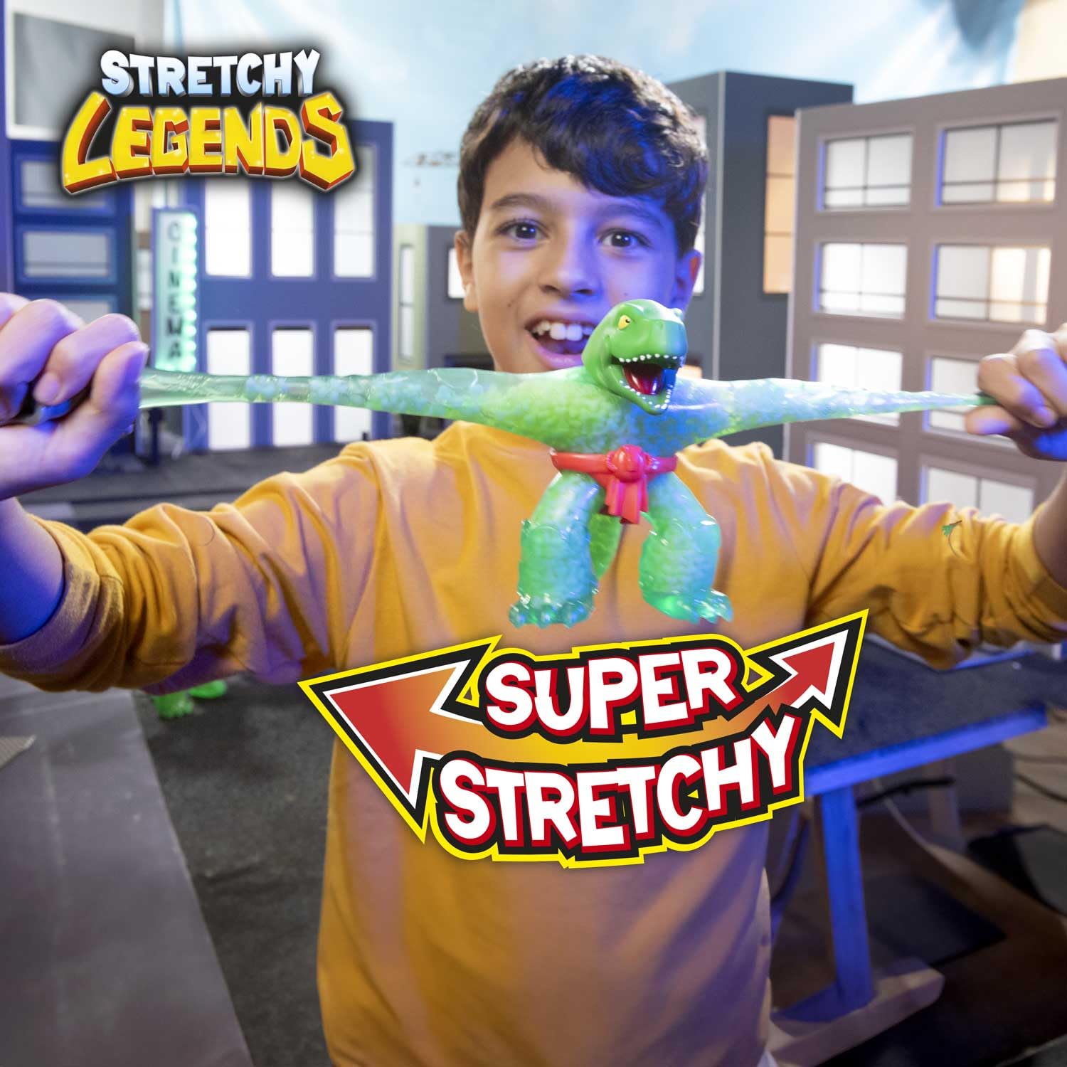 CRAZE Legends Stretchy Megarex - Figuras de acción elásticas para niños, Figuras elásticas de superhéroes para coleccionar con Relleno de moco