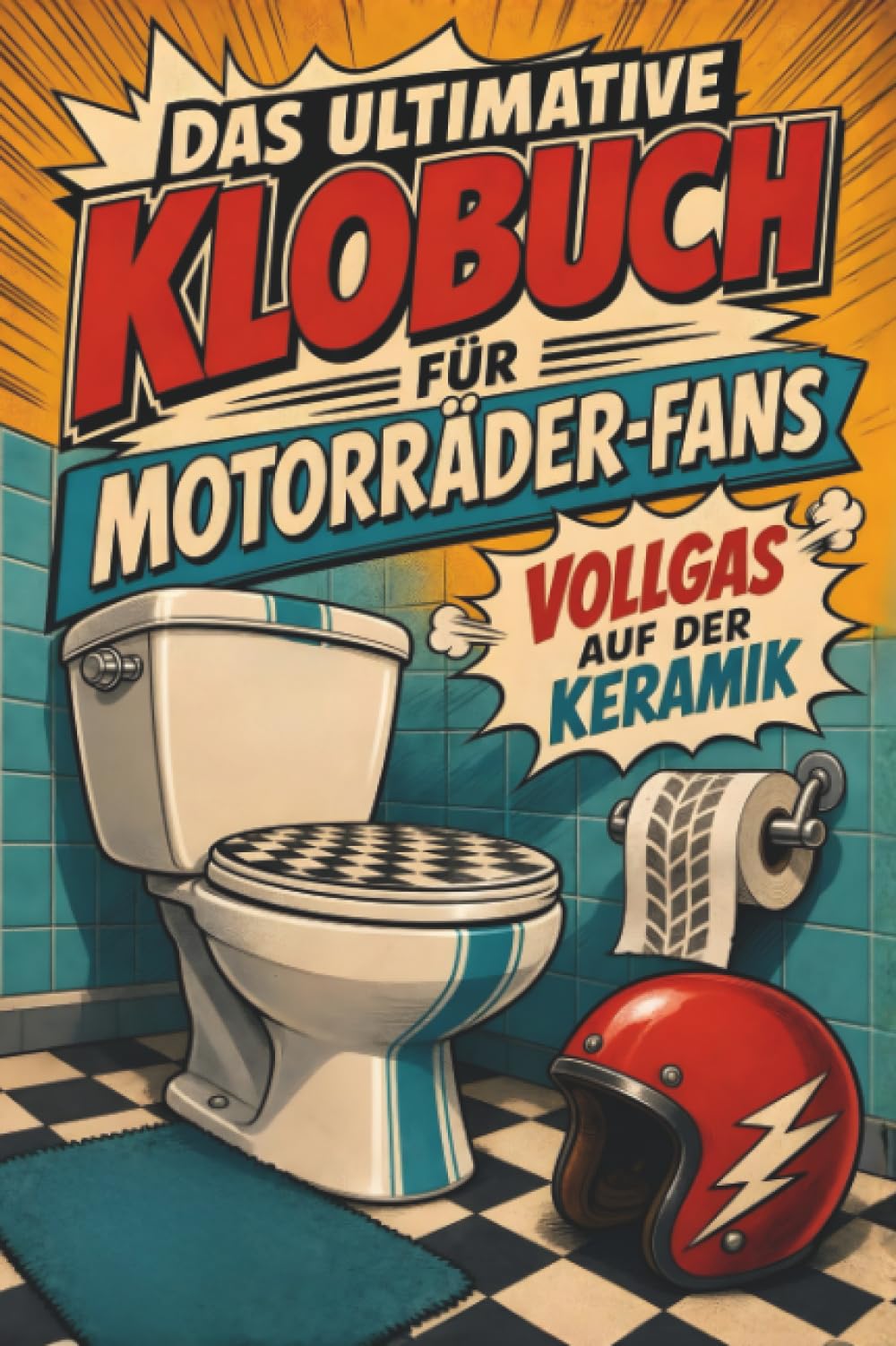 Das ultimative Klobuch für Motorräder-Fans: Vollgas auf der Keramik. Lustiges Geschenk für Fans von Motorradfahren, Harley-Davidson und Ducati