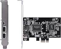 Vista 5 de Tarjeta de expansión PCI E Firewire, PCI E a 1394 Tarjeta de captura de video PCI Express a controlador de adaptador IEEE 1394 externo, Plug and