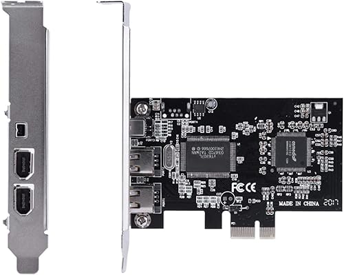 Miniatura 5 de Tarjeta de expansión PCI E Firewire, PCI E a 1394 Tarjeta de captura de video PCI Express a controlador de adaptador IEEE 1394 externo, Plug and