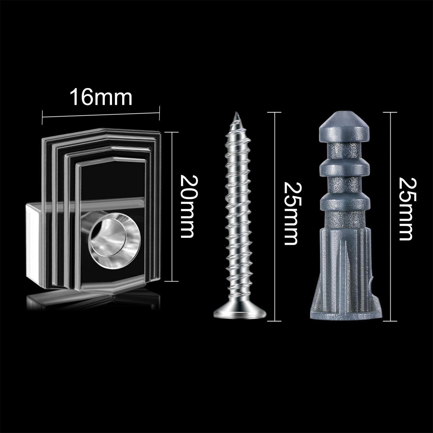 Buy Tatuo Mirror Holder Clips Clear Plastic Mirror Holder Clips, Mirror