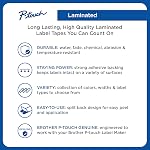 Brother Genuine TZeFA3 Navy on White Fabric Iron-on 12 mm Tape for P-Touch Label Makers