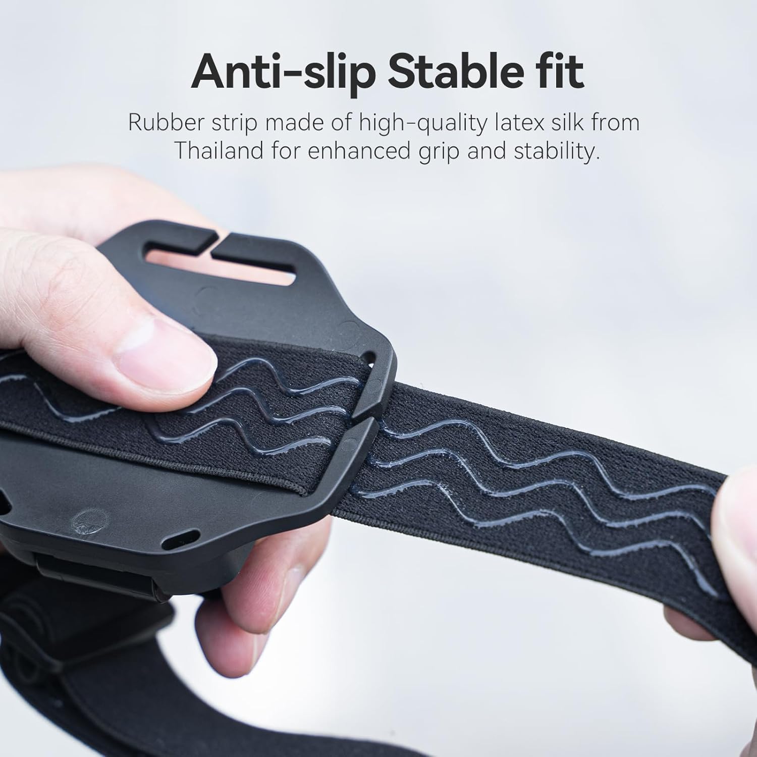 Anti-slip Rubber Strip on Head Strap