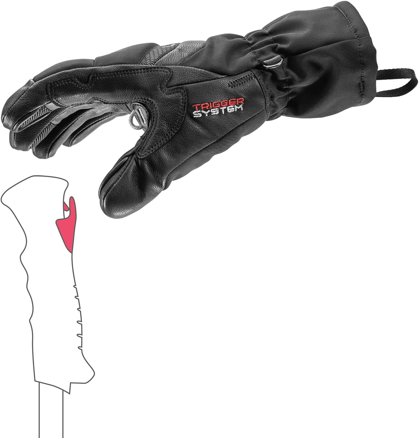 LEKI Women's Griffin Base 3D Gloves - Warm Water-Resistant Softshell Ski Gloves for Skiing, Snowboarding, & Cold Weather - Image 2