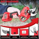 Pruning Shears Max 30mm Cutting Diameter Fit for Milwaukee 12V Battery Packs with LCD Display SK-7 Blade for Garden Tree Pruning(Battery not Included)
