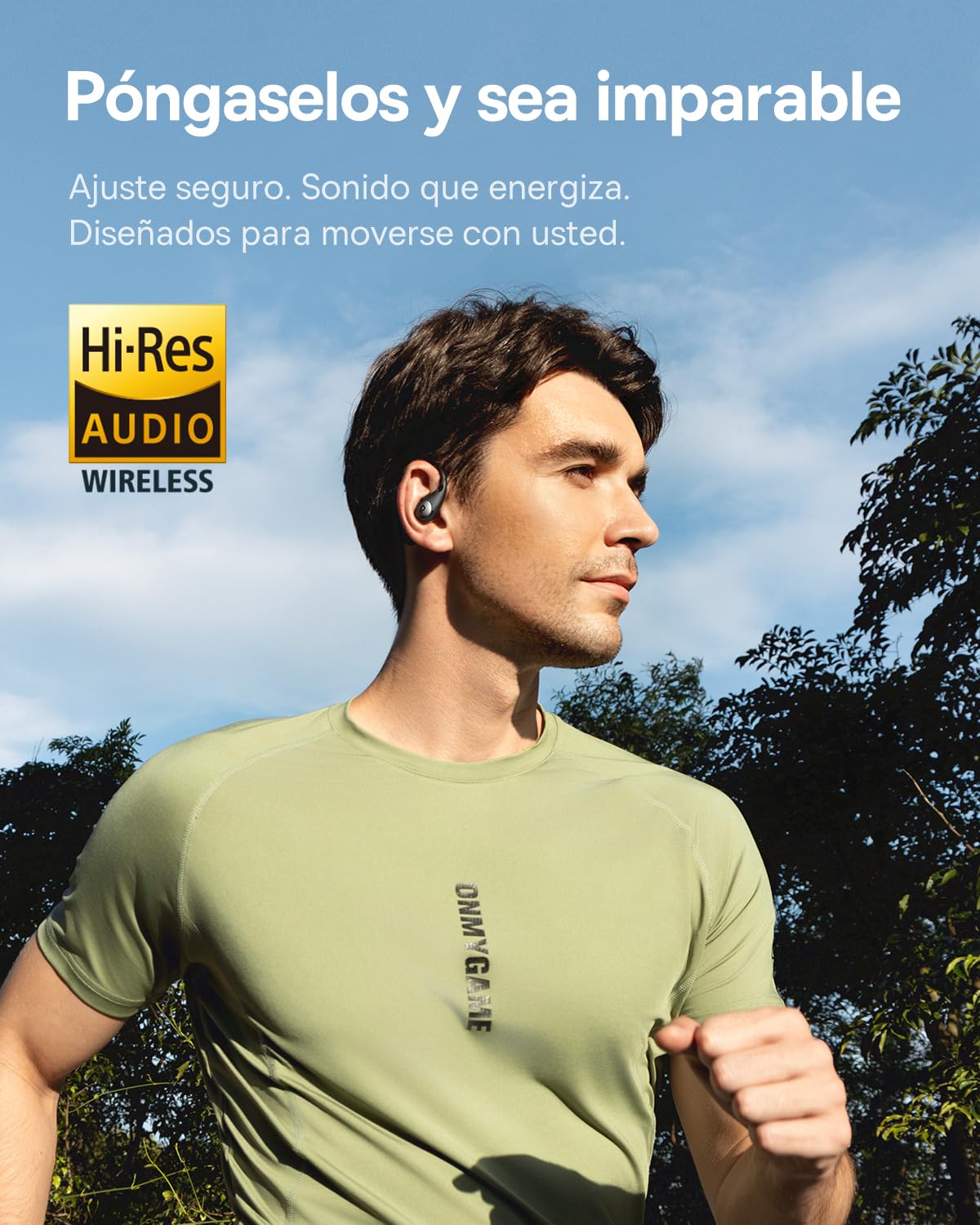 Baseus Eli Sport2 Auriculares Open Ear, Auriculares Deportivos de Conducción Aérea con Curva de Confort en S, 45H de Reproducción, SuperBass 2.0, IPX7, Bluetooth 6.0, Llamadas Claras con 4 Mic AI
