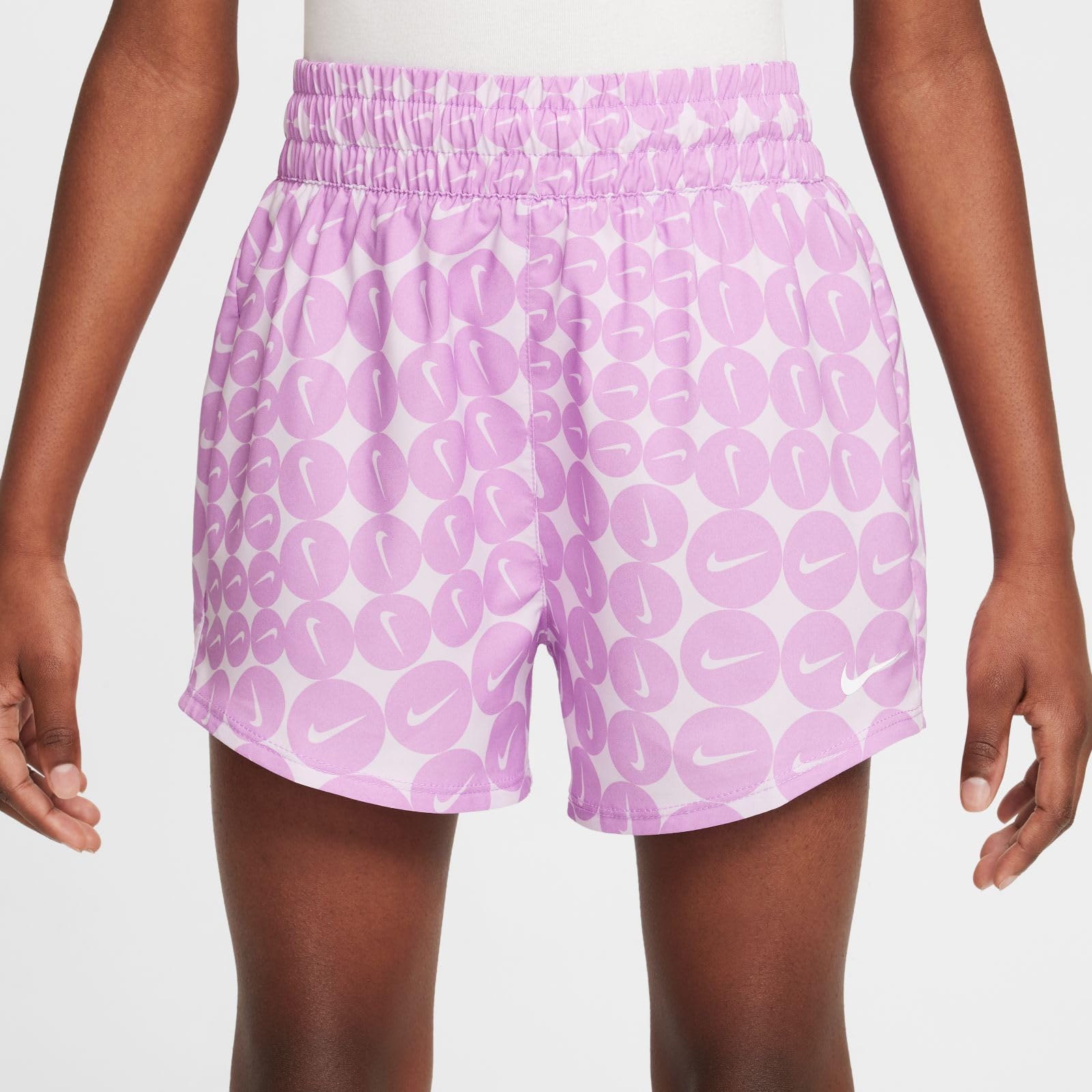 NIKE One Webshorts Mit Hohem Bund Für Ältere Kinder (Mädchen) - Pantalones Cortos de Cintura Alta para niños Mayores (niñas) Niñas