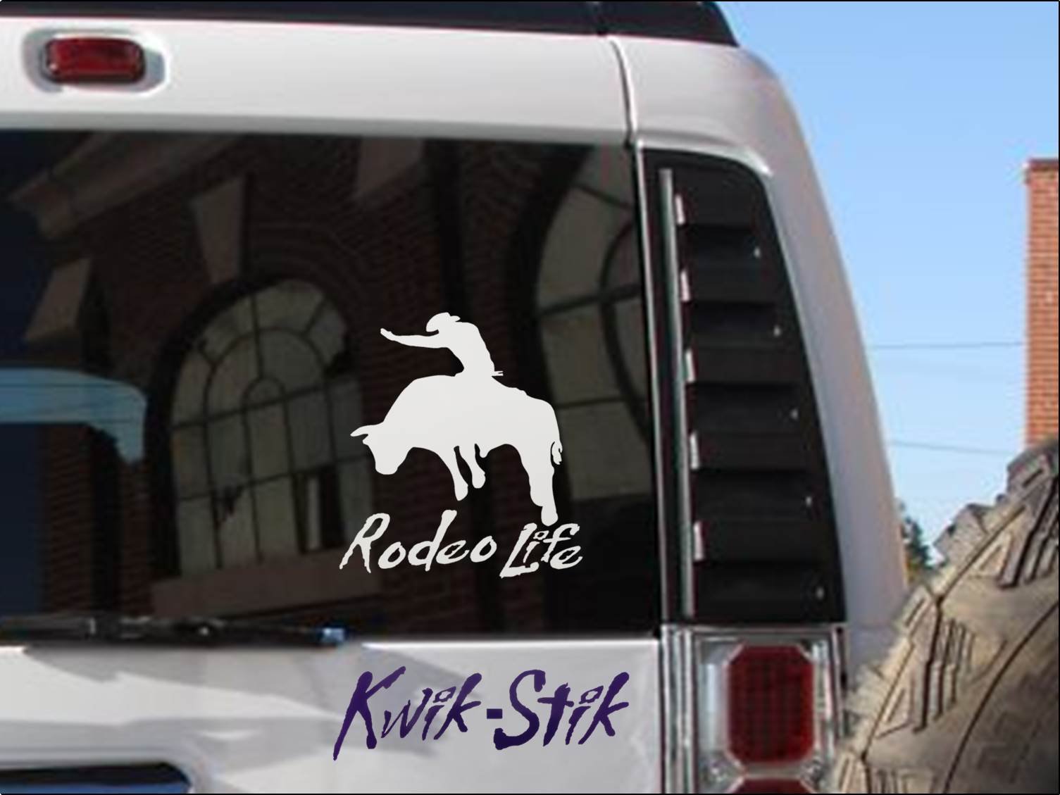 EZ-STIK Rodeo Life Sticker Decal bullriding Cowboy Window Truck Boots Lasso saddleC334