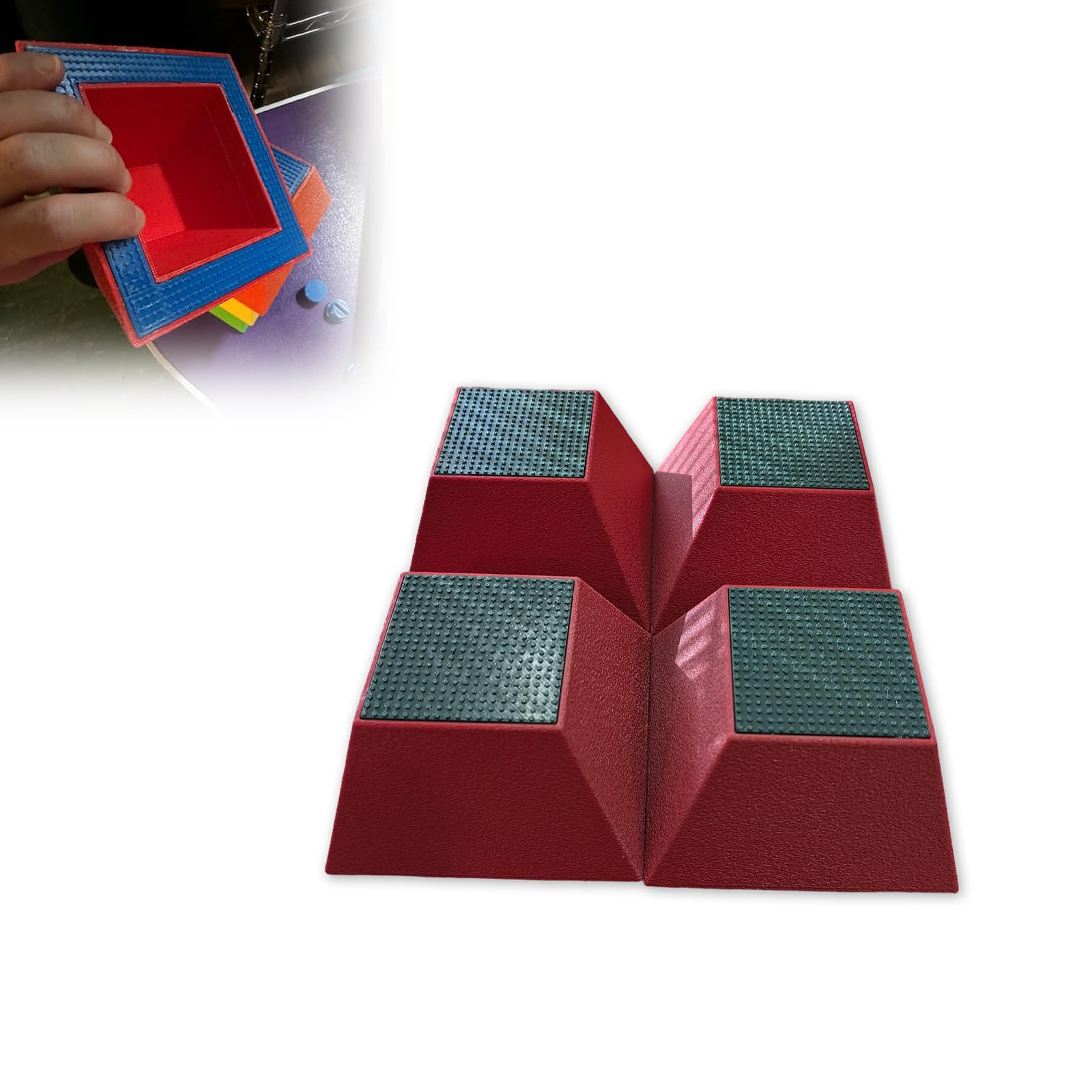 Dog Stacking Training Blocks Compatible with AKC and UKC Conformation Shows | Large Breed Size for Proper Pose Training | 4-Piece Conformation Practice Blocks