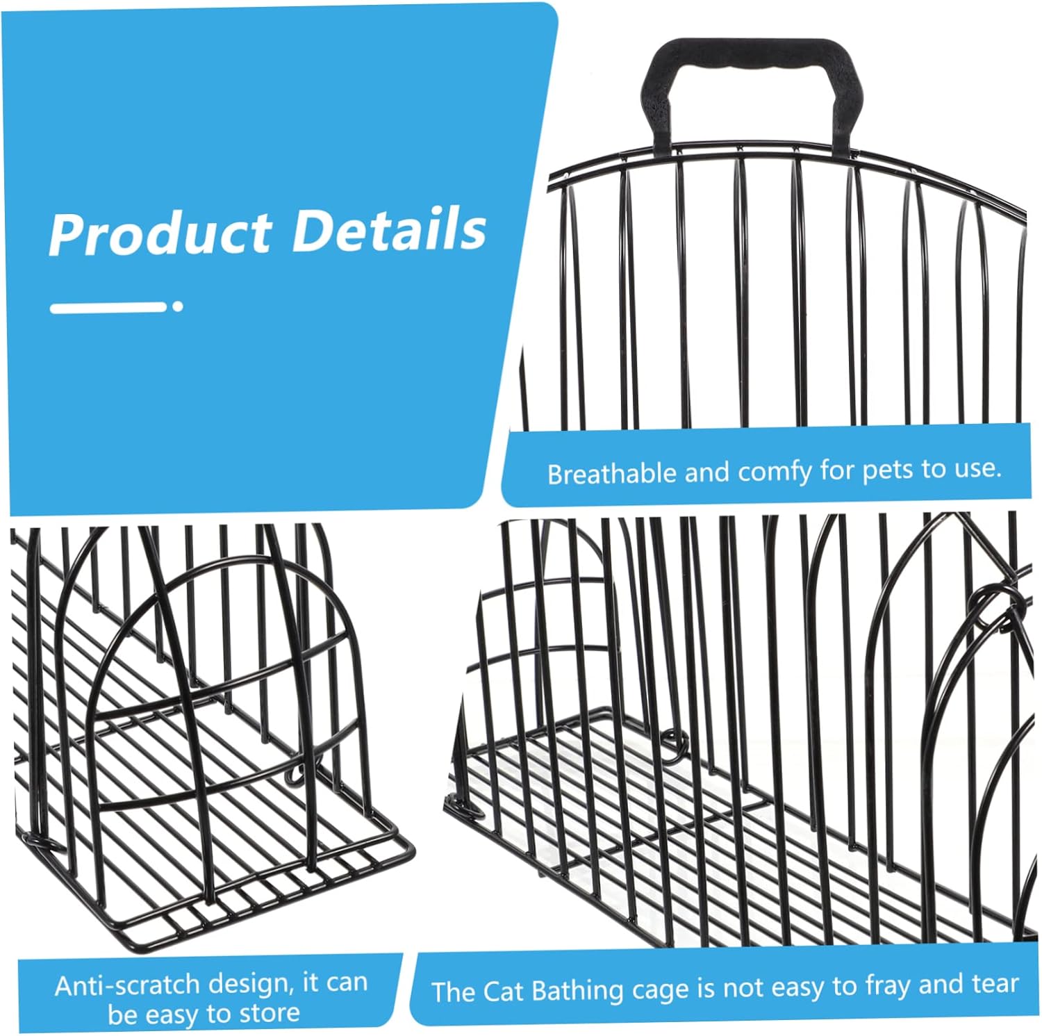 Blowing The Cat Cage Cat Bath Cage Nail Trimming Shower Netting Reusable Bathing Reusable Grooming Shower Kitten Grooming