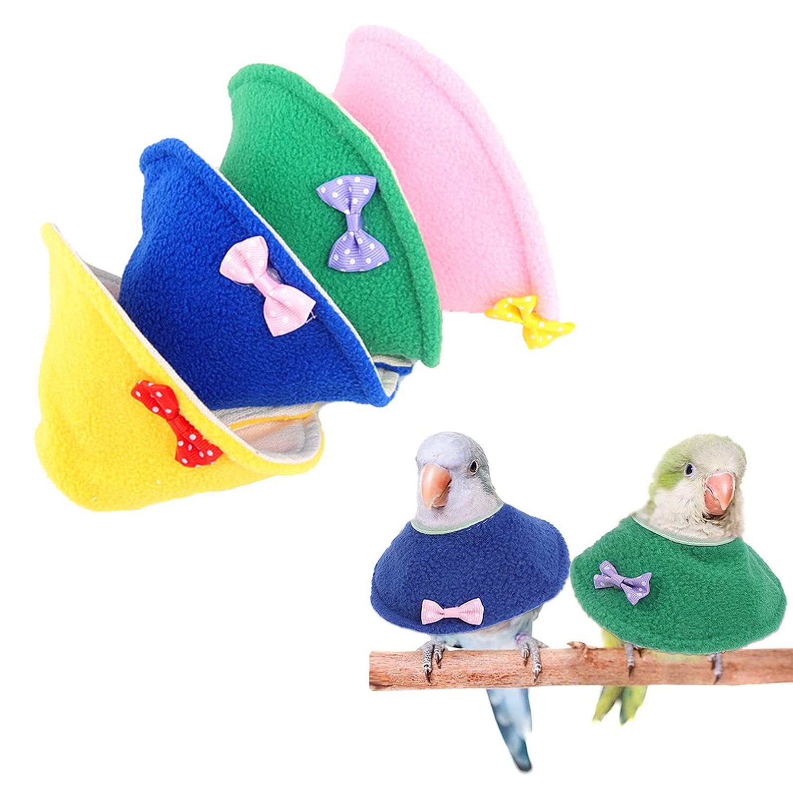 Amazon.co.jp: 4個 鳥用エリザベスカラー 首輪 鳥類 オウム保護