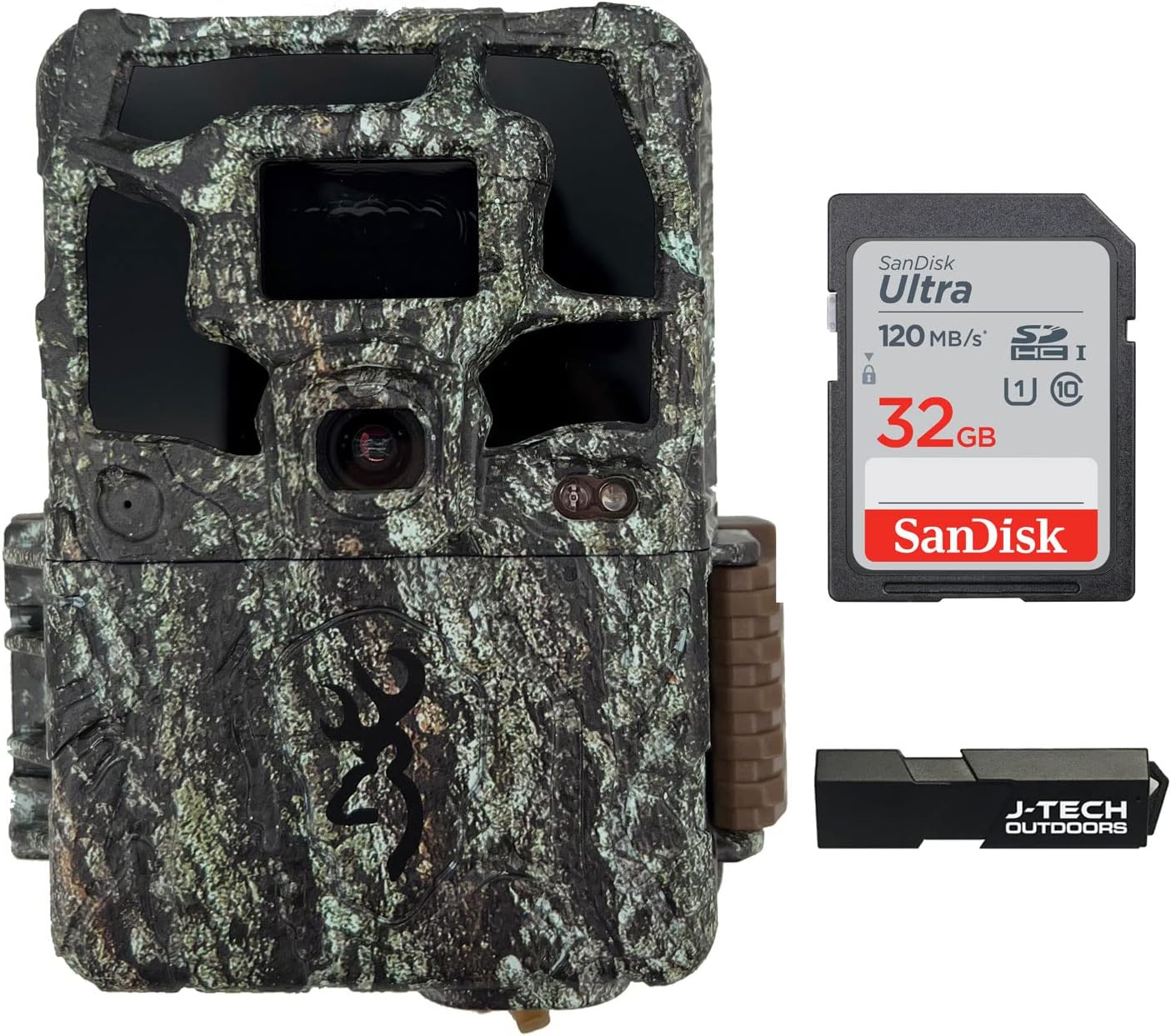 Browning Strike Force Pro X 1080 Trail Game Camera Bundle Includes 32GB Memory Card and JTECH