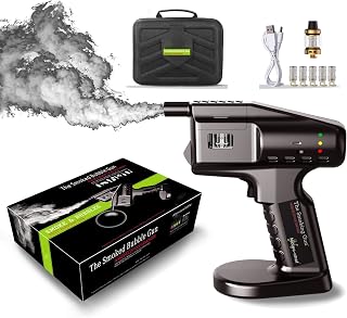 QJJML USB Powered Smoke Infuser Gun, Cocktail Smoking Kit Cold Smoke Generator, Bubble Gun Smoked for Kitchen, Food,Cocktail, Drinks