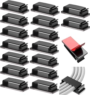 IMOX 3M VHB Strong Self Adhesive Cable Management Clips Pack of 40, Wire Clips, Cable Management Wire Organizer Clips,Cabl... Price In India