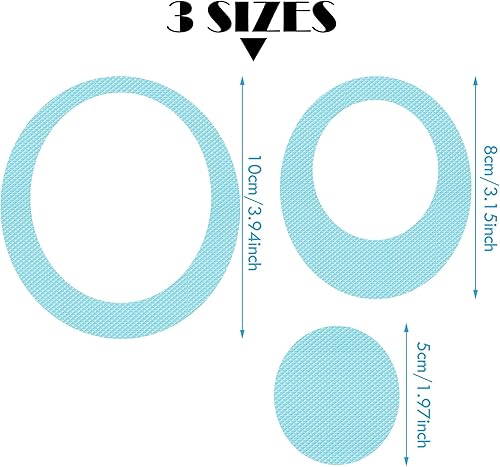 Vista 6 de Tenare 45 calcomanías antideslizantes para bañera para adultos, adhesivos antideslizantes ovalados para pisadas de baño, calcomanías de tracción a
