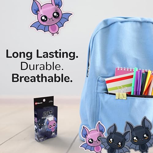 Miniatura 5 de BioSwiss Vendajes, vendaje autoadhesivo en forma de murciélago de Halloween, cuidado de heridas estériles sin látex, suministros divertidos de