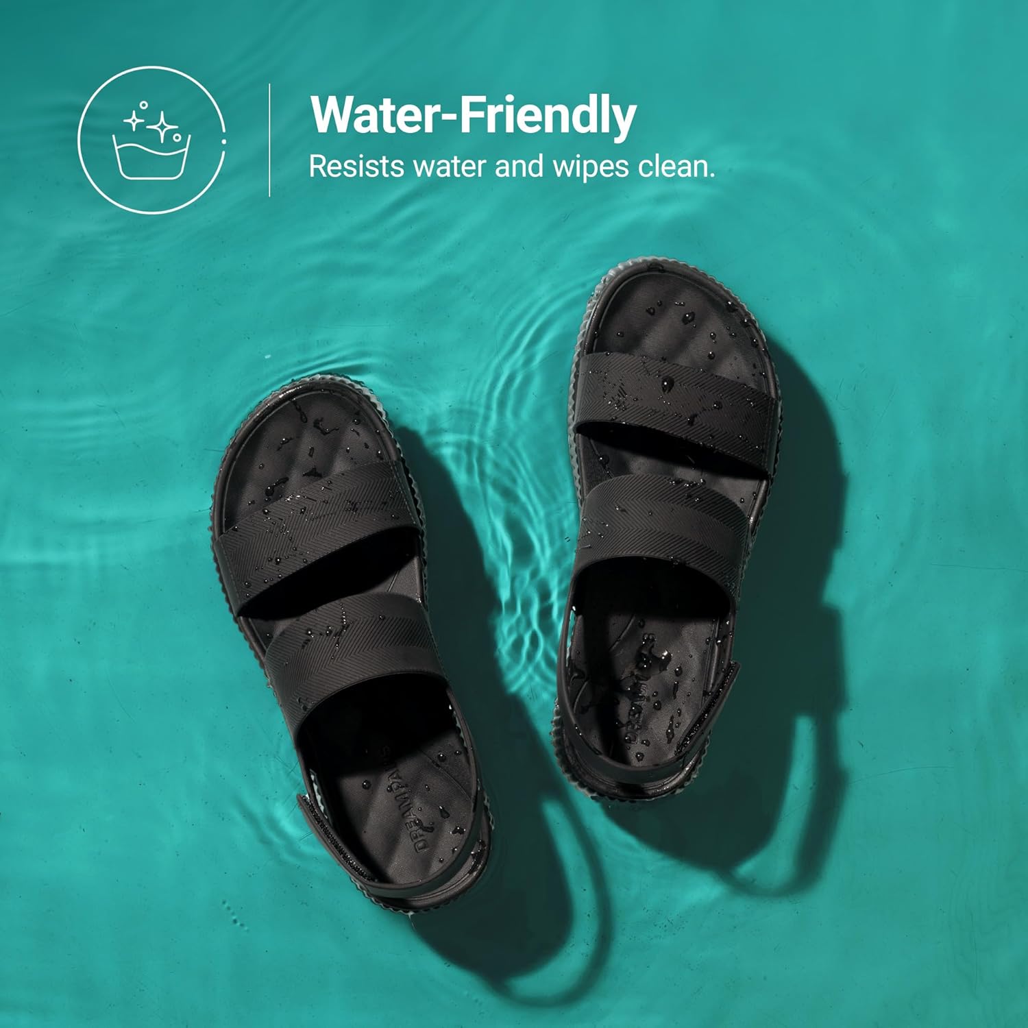 DREAM PAIRS Women's Platform Water Sandals Adjustable Lightweight Waterproof Summer Beach Wedge Chunky Sandals - Image 3