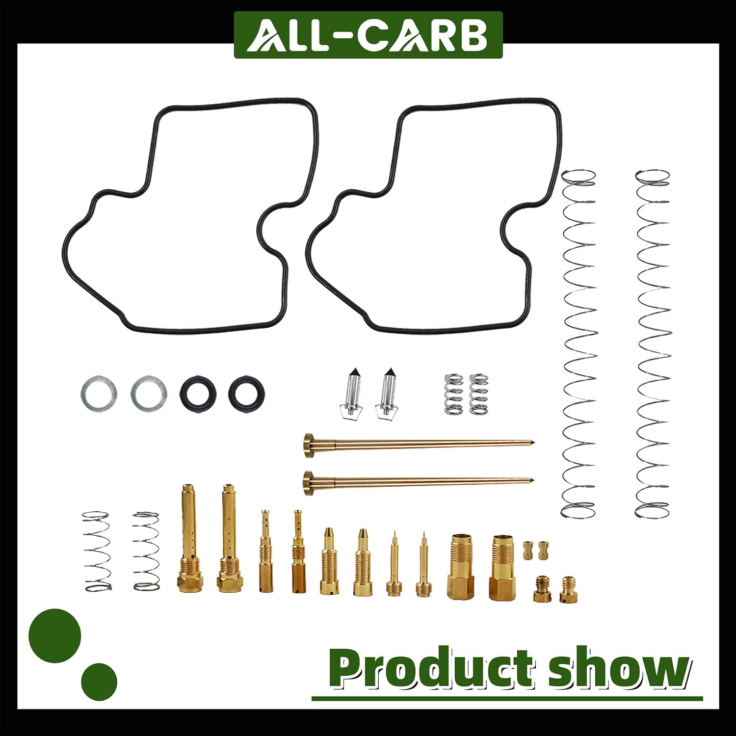 2x Carburetor Carb Repair Kits Replacement for Kawasaki KFX700 2004-2009
