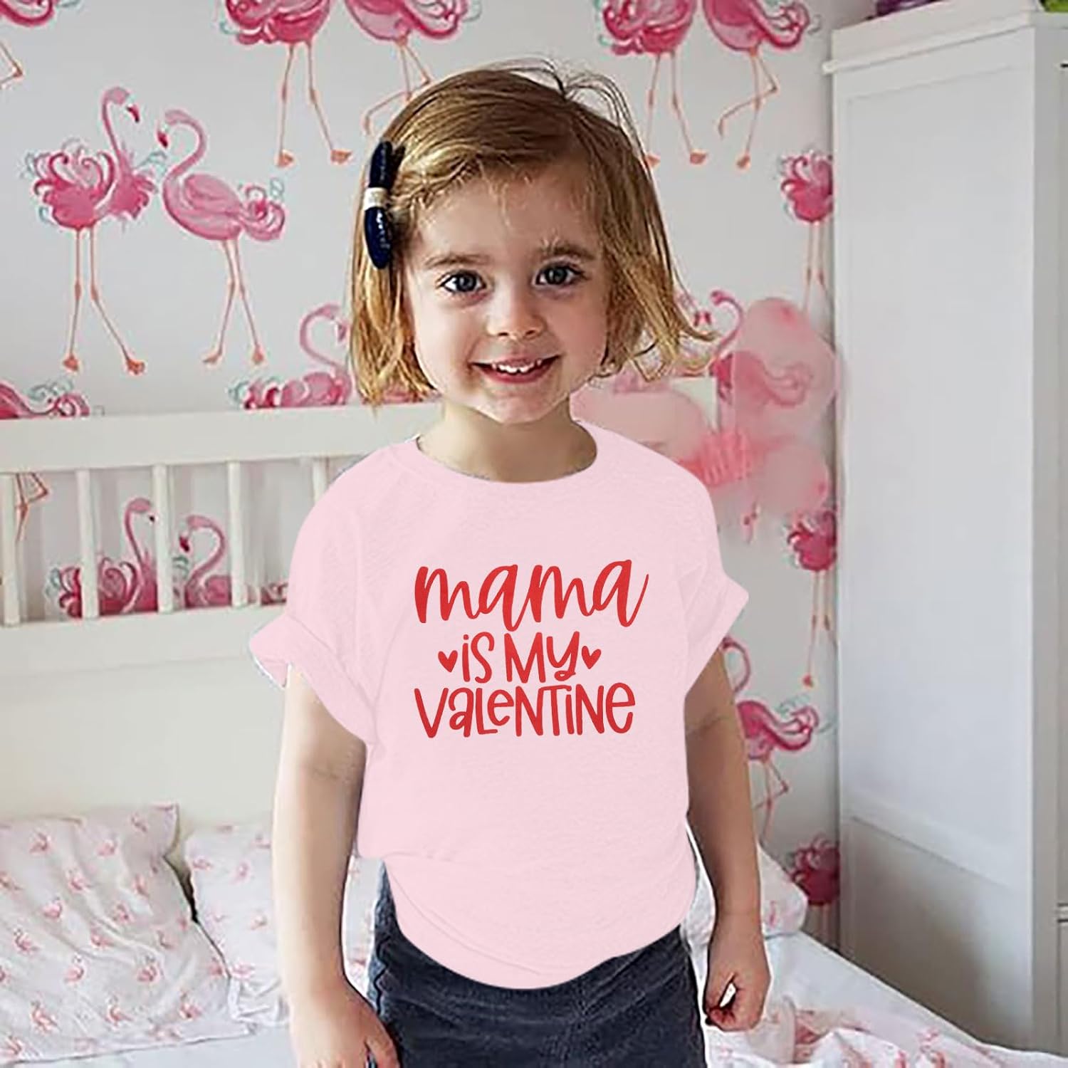 Mommy and Me Valentines Shirt: Womens Valentines Day Shirt Mama Mini Shirts Toddler Baby Girl Tops Family Matching Tees - Image 5