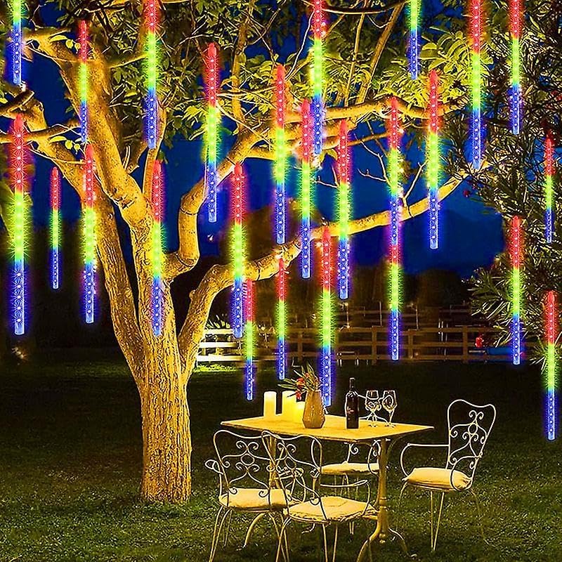 AHUJA INTERNATIONAL Rain Drop Lights, LED Meteor Shower Lights,8 Tubes,Falling Lights for Diwali Christmas Decoration, Home,Tree Light Outdoor (Warm White 18 Inch) (B0DFHFRRVL) Amazon Price History, Amazon Price Tracker