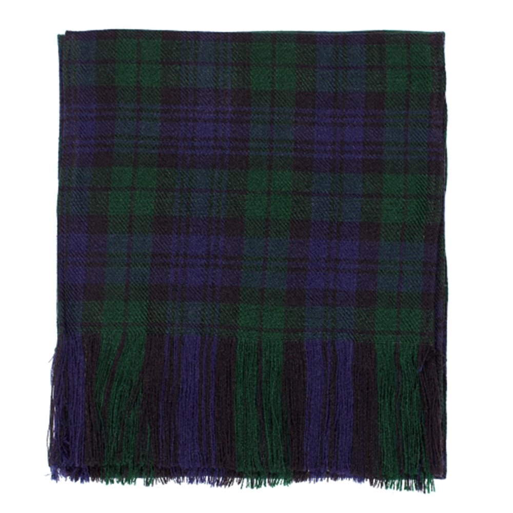 The Scotland Kilt Company Women's Black Watch Budget Sash For Kilt - Scottish Tartan 100% Acrylic Lightweight Scarf - 88” X 9”