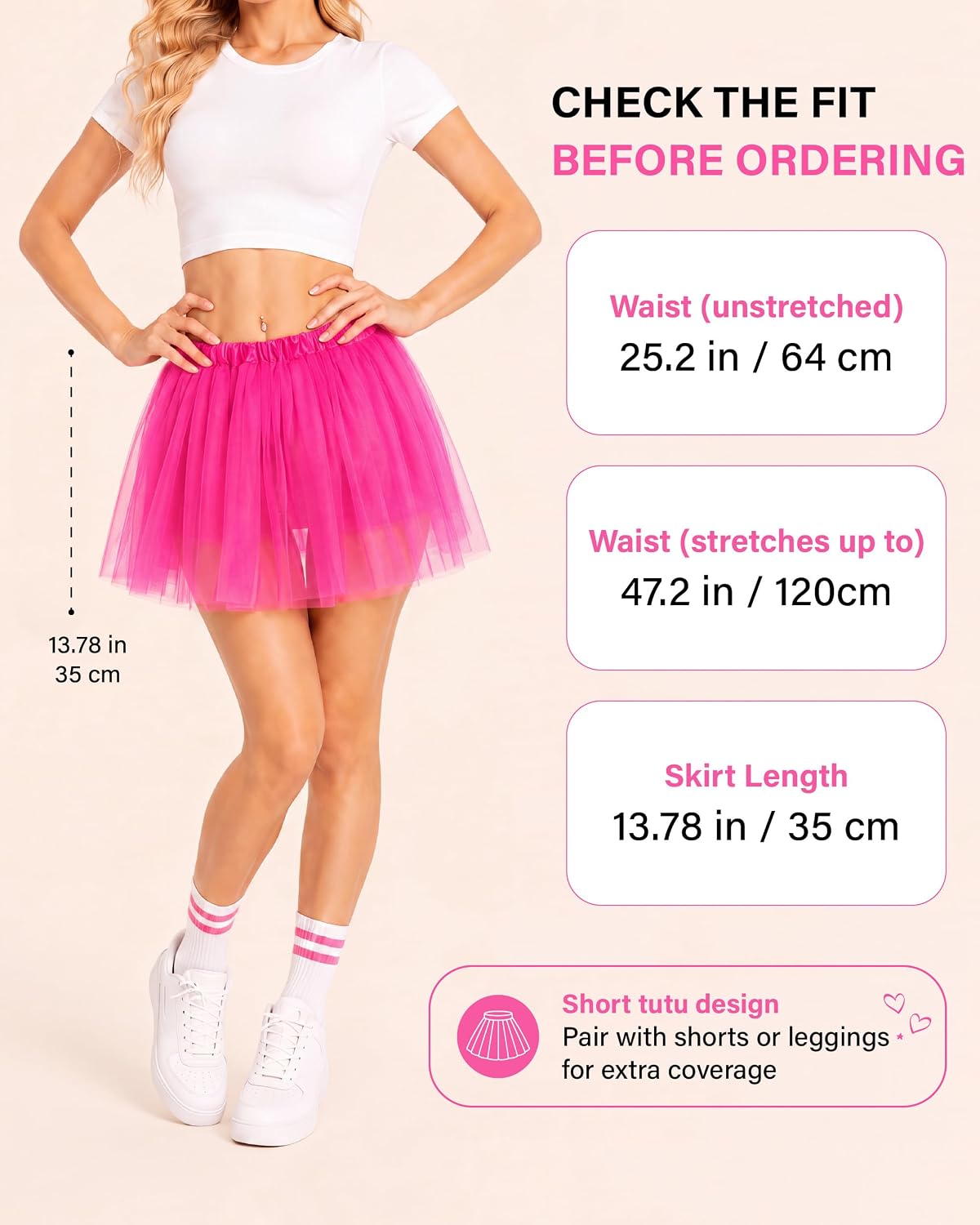 Tutu for Women Adults, 4 Layer Tulle Halloween Party Costume Skirt